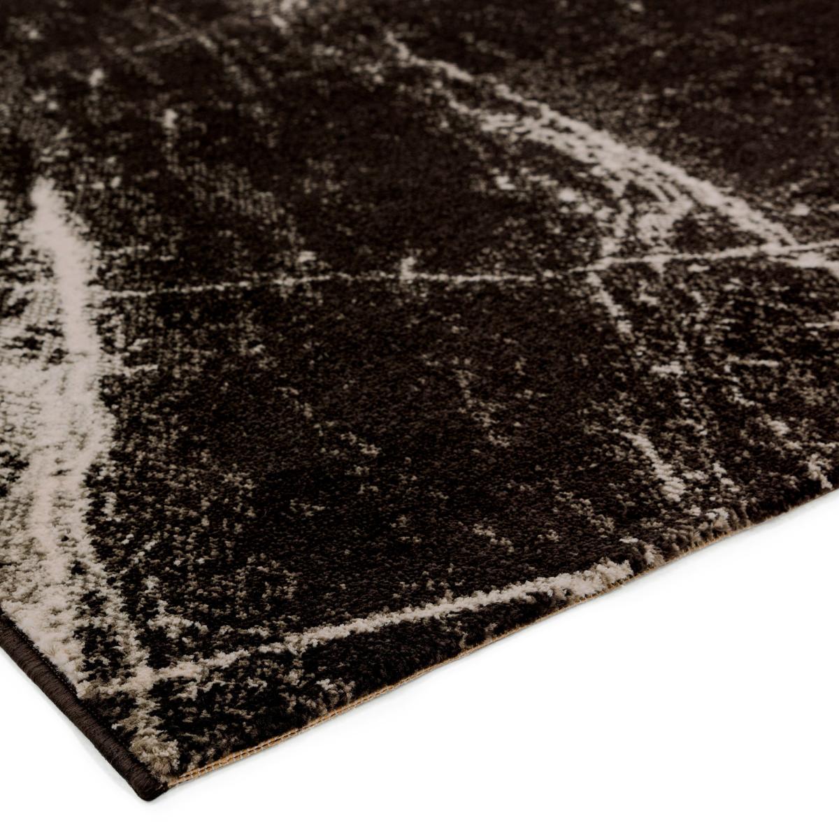 Cosmos Modern Abstract Rugs in 02 Black Marble 120x170cm – image 4