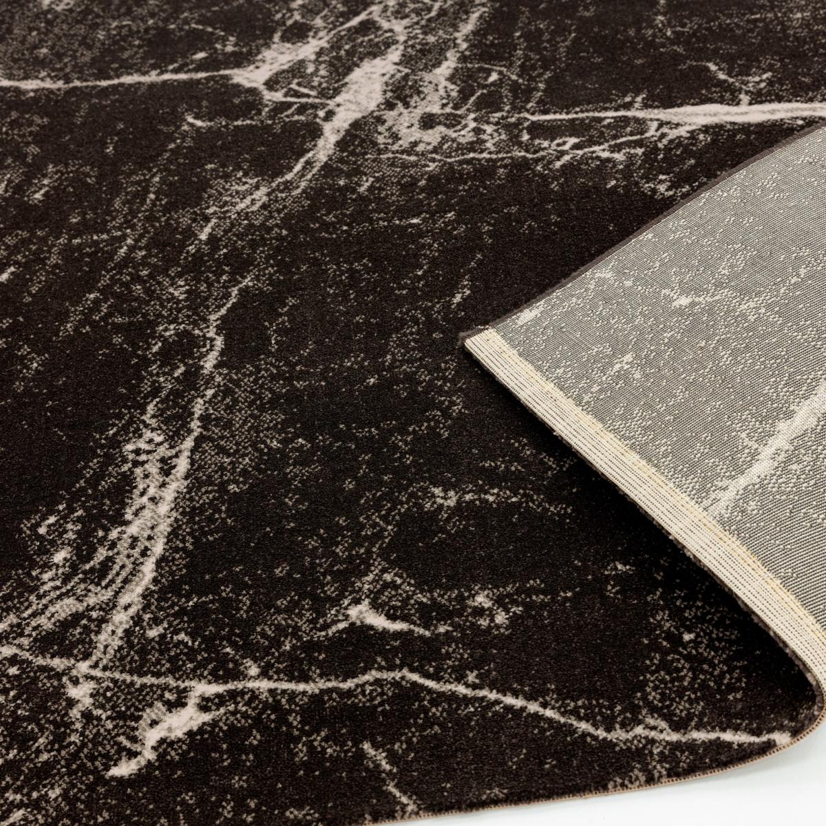 Cosmos Modern Abstract Rugs in 02 Black Marble 120x170cm – image 5