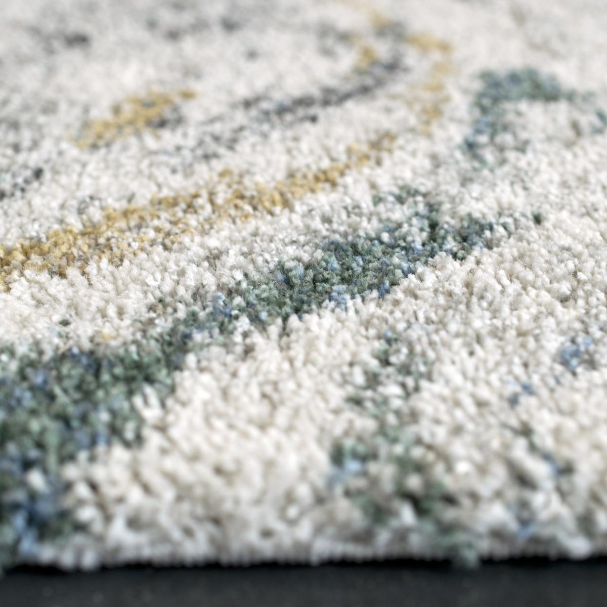 Mehari Mottled Swirl Rugs 23288 6666 in Cream 80x150cm – image 4