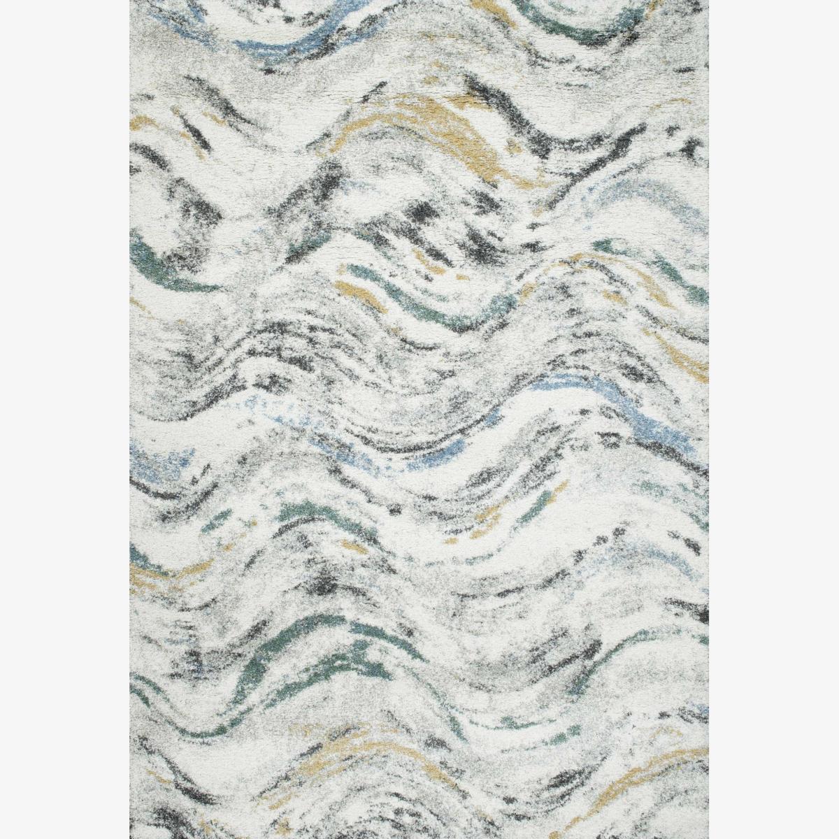 Mehari Mottled Swirl Rugs 23288 6666 in Cream 80x150cm – image 1
