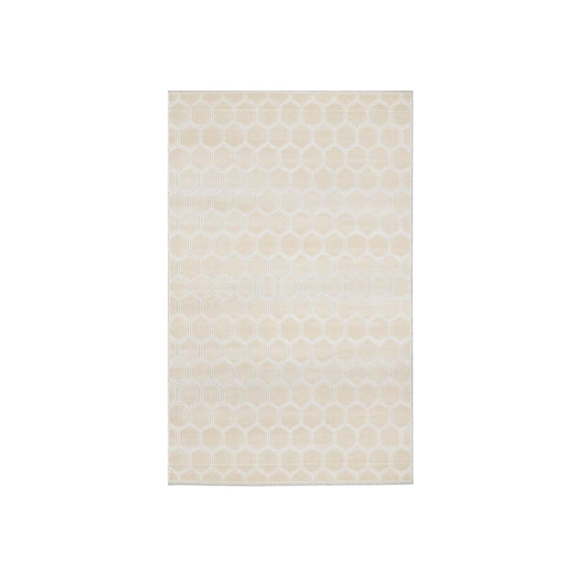 Manipur Geometric Hexagon Rugs in Natural by Designers Guild – image 1