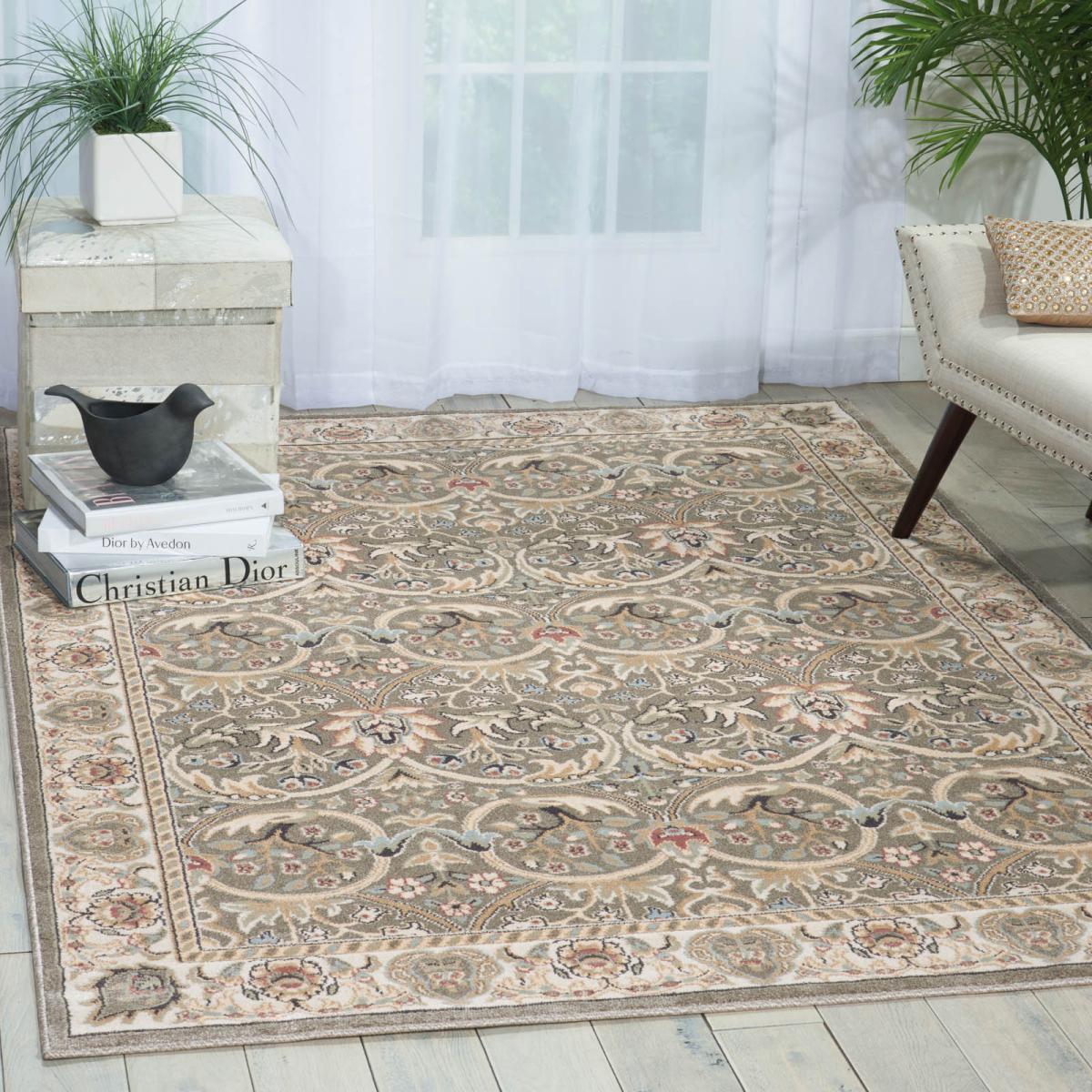 Walden Traditional Rugs WAL03 in Khaki Grey&nbsp;114x175cm – image 2