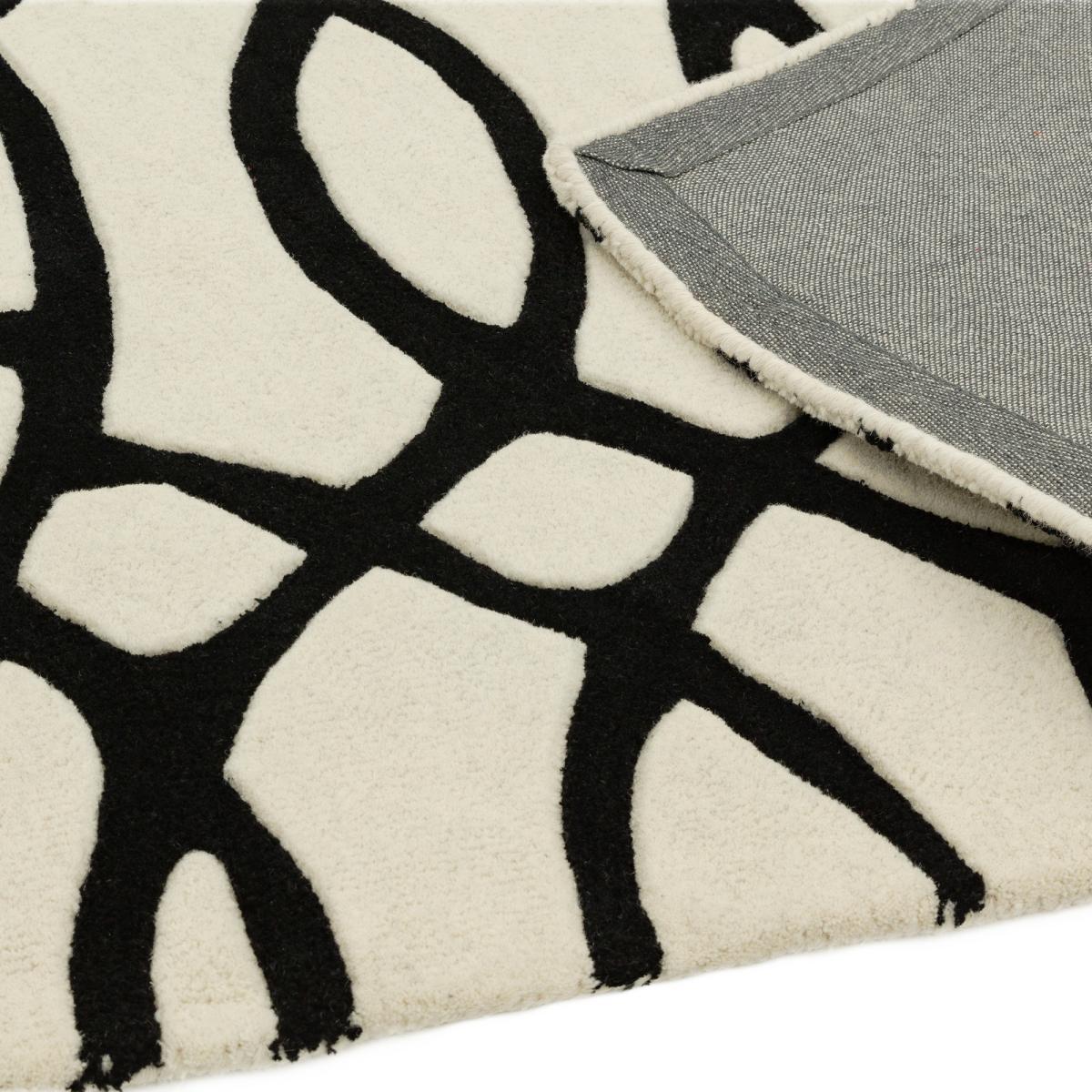Matrix Wire Modern Geometric Rugs MAX35 White 160x230cm – image 4