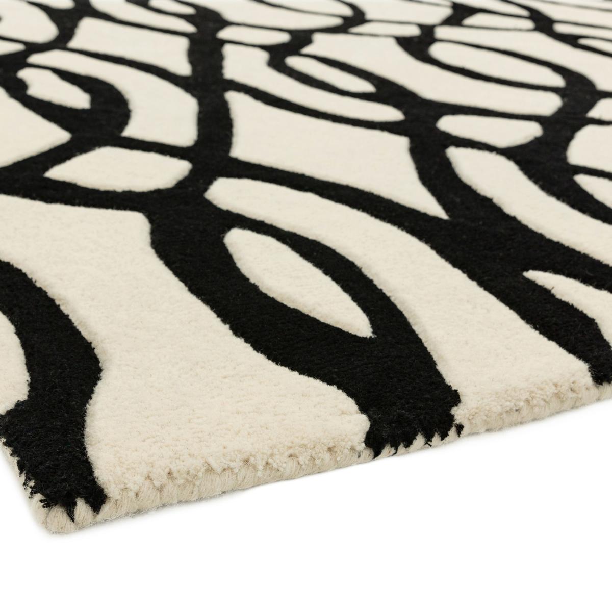 Matrix Wire Modern Geometric Rugs MAX35 White 160x230cm – image 5