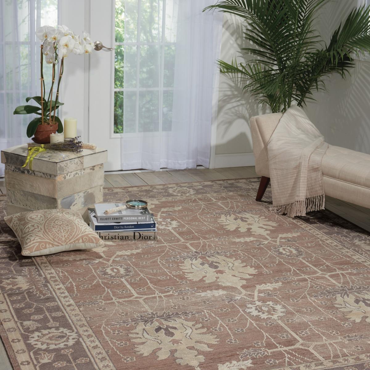 Aldora ALD03 Traditional Bordered Rugs in Oplgy by Nourison 259x351cm – image 2