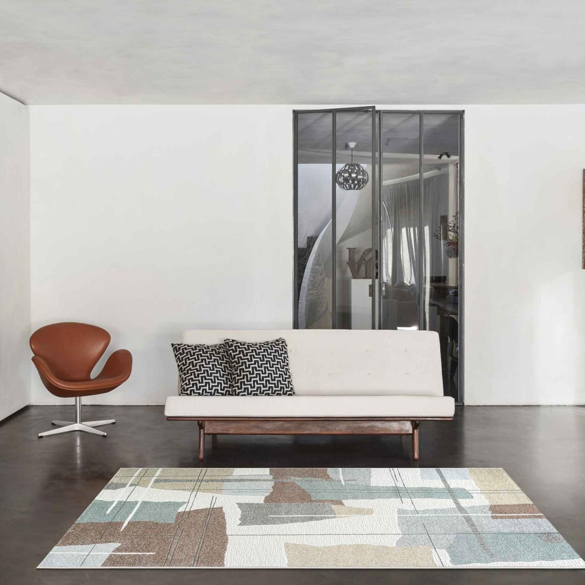 Milano 46011 6161 Modern Abstract Rugs in Green – image 1