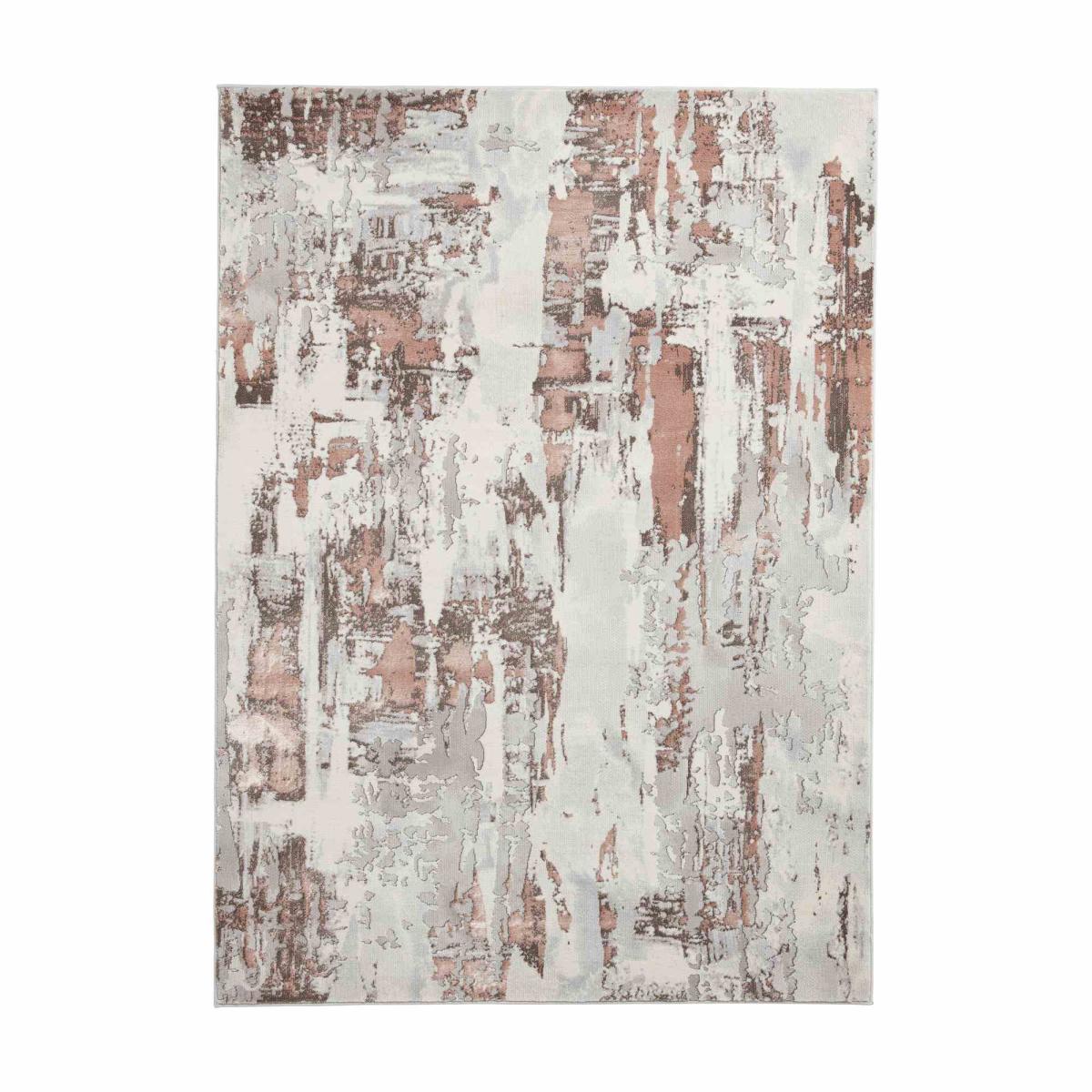 Apollo GR579 Modern Abstract Distressed Rugs in Grey Rose Pink160x220cm – image 5