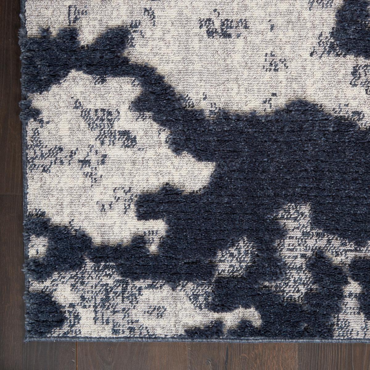 Zermatt Designer Print Rugs ZER01 in Blue Grey by Nourison – image 2
