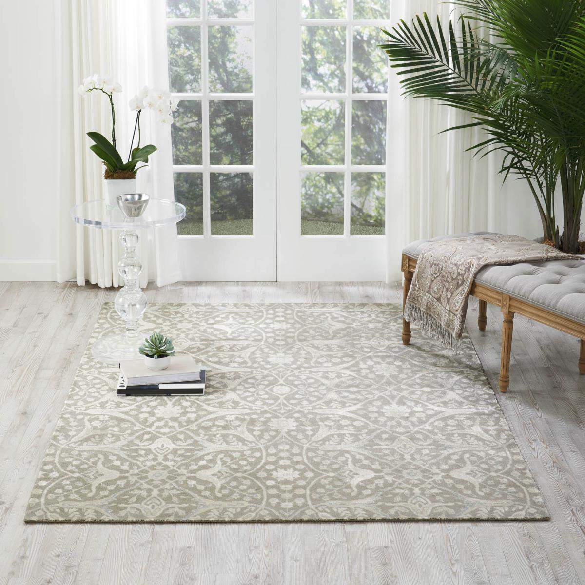Nourison Luminance Rugs LUM08 in Steel 104x165cm – image 4