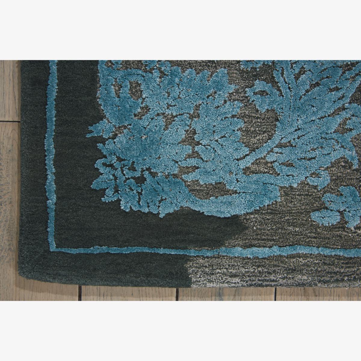 Opaline Rugs OPA12 by Nourison in Charcoal and Blue – image 1