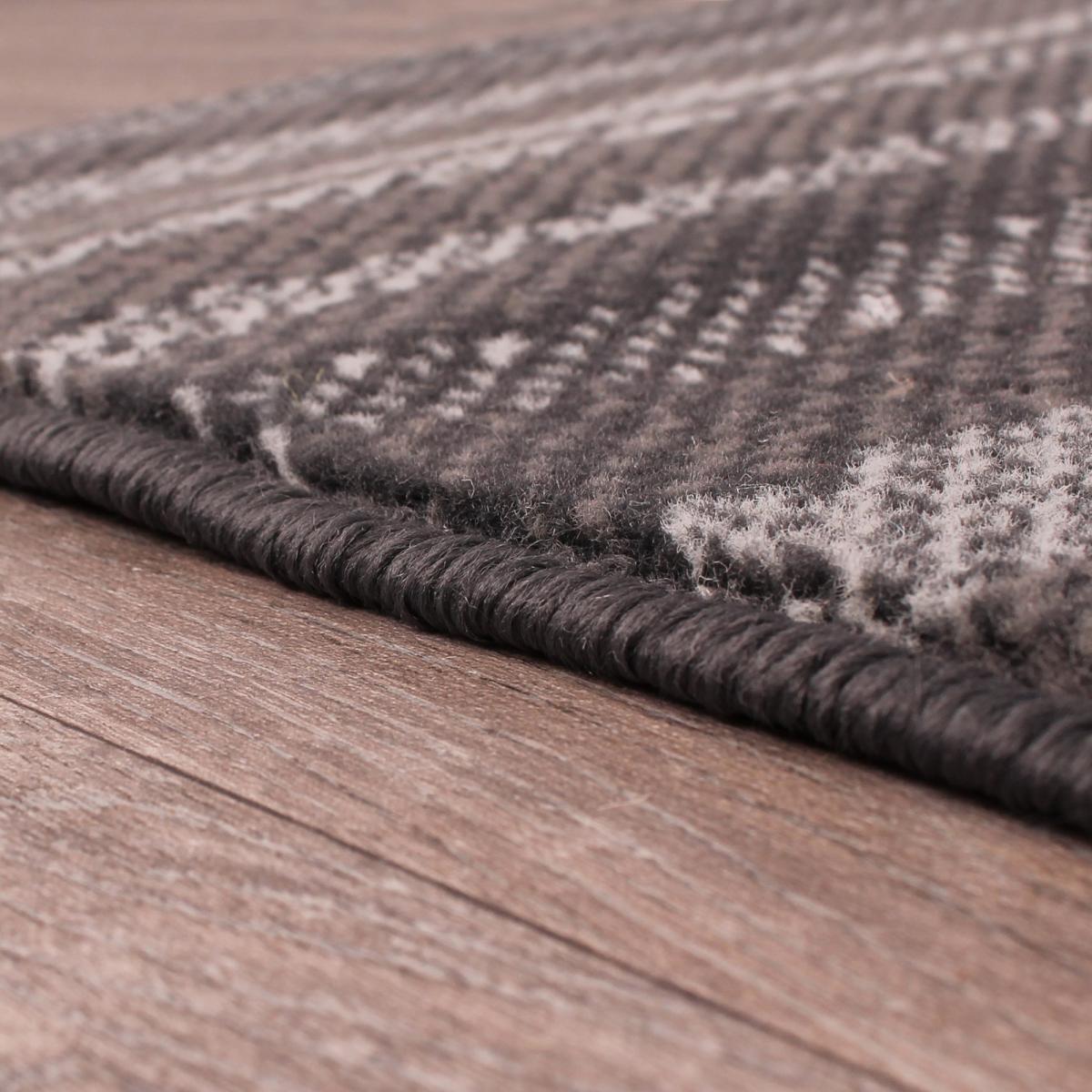 Waves Stripe Rugs in Grey 80x150cm – image 3