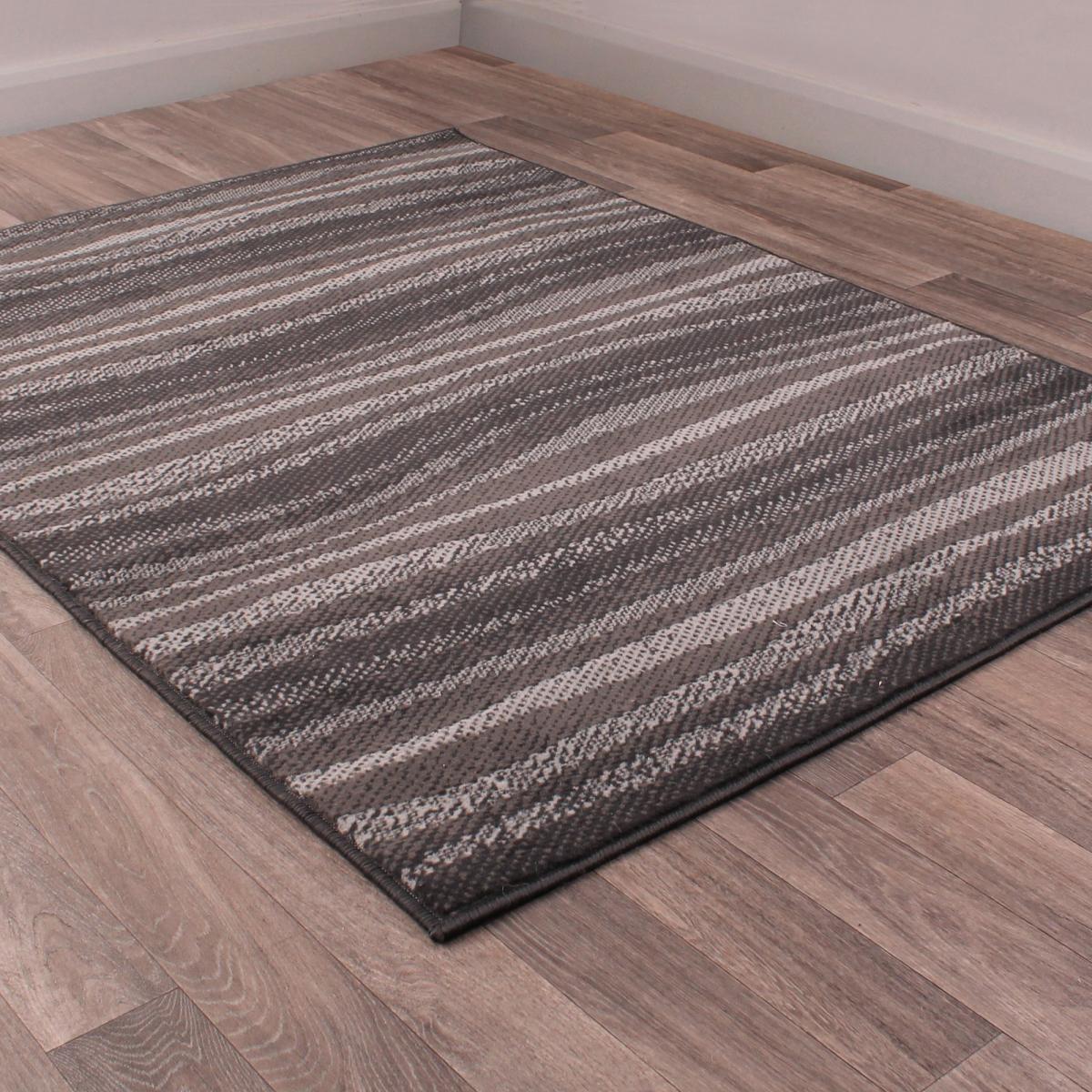 Waves Stripe Rugs in Grey 80x150cm – image 5