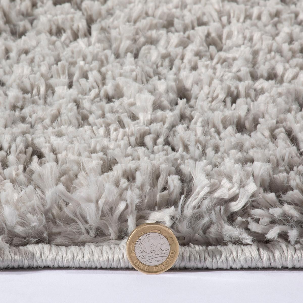 Larissa Washable Plain Shaggy Rug in Ghost Grey80x120cm – image 3