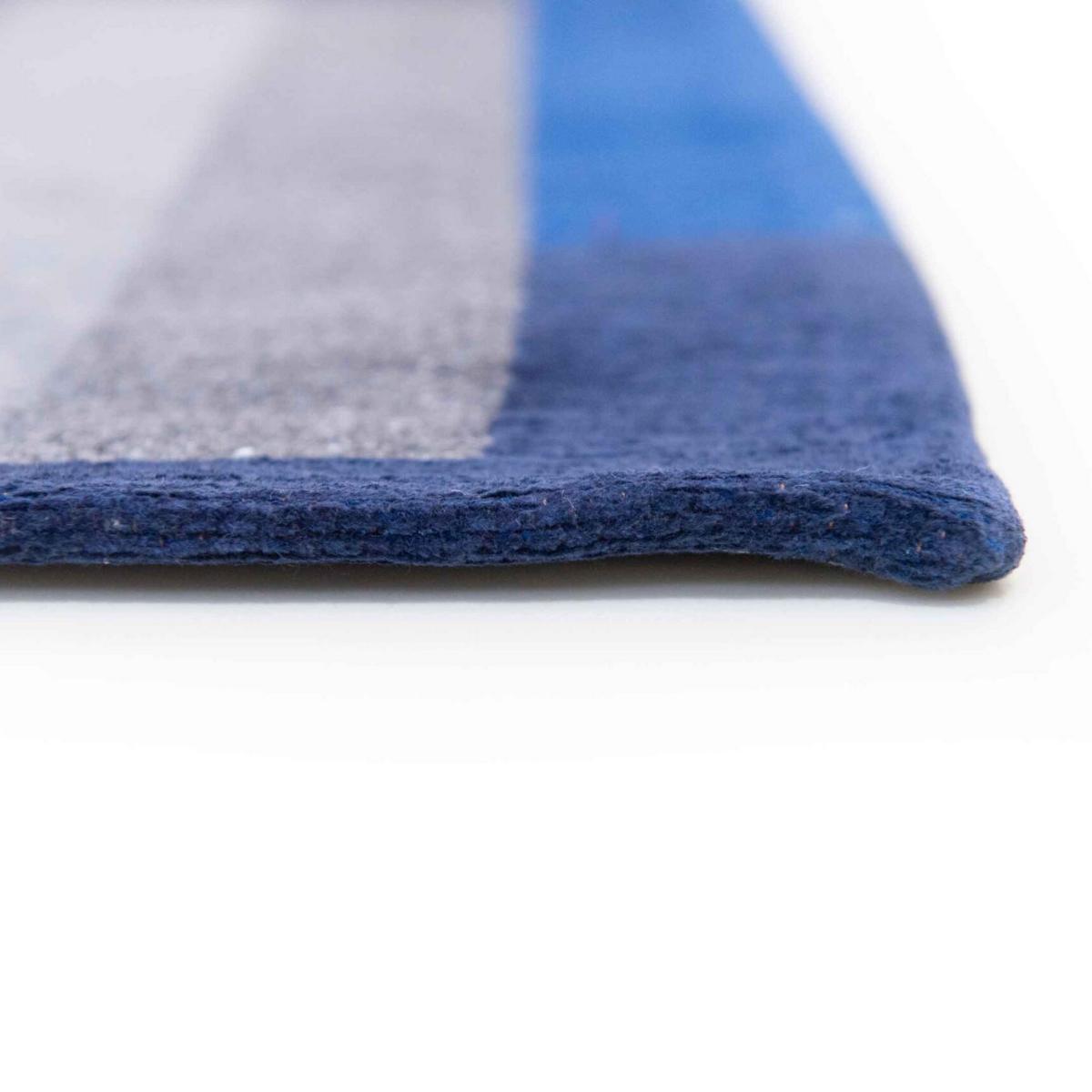 Louis De Poortere Geometric Nuance Module Rugs 9207 in Weimar Blue 230x330cm – image 4