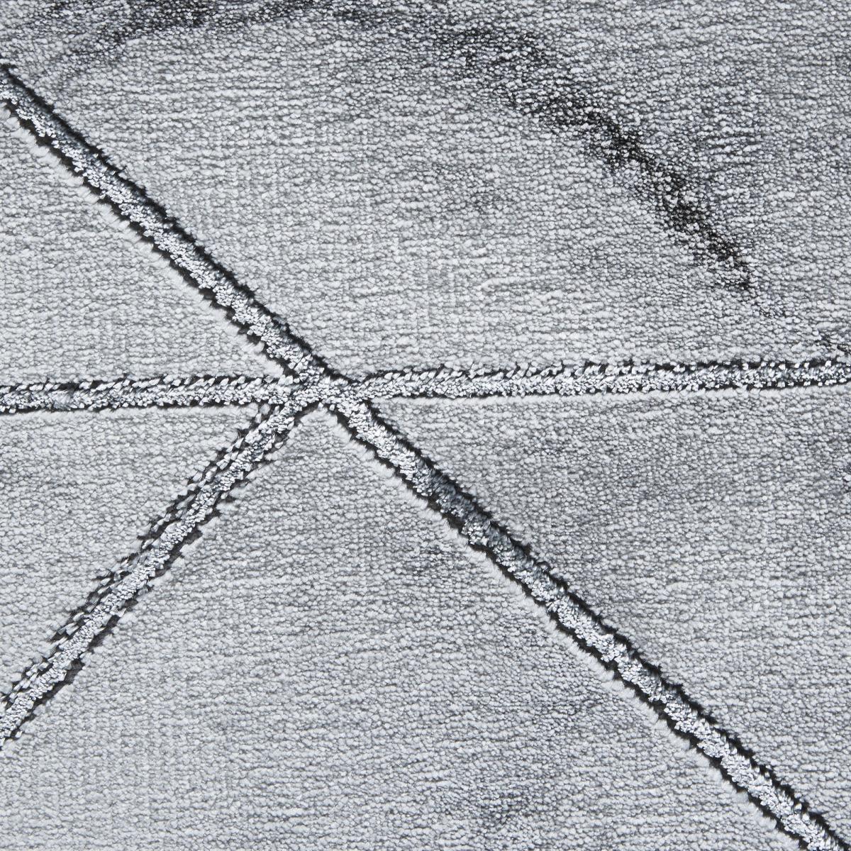 Craft 23299 Marble Effect Rugs in Ivory Silver Grey 120x170cm – image 3
