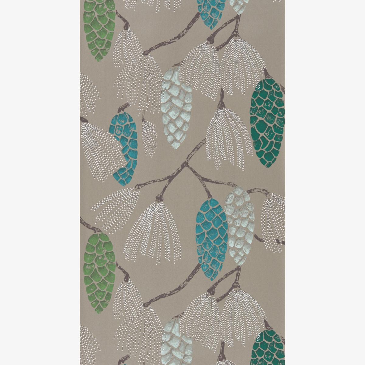Epitome Wallpaper 111502 by Harlequin in Turquoise Pea Gilver Roll