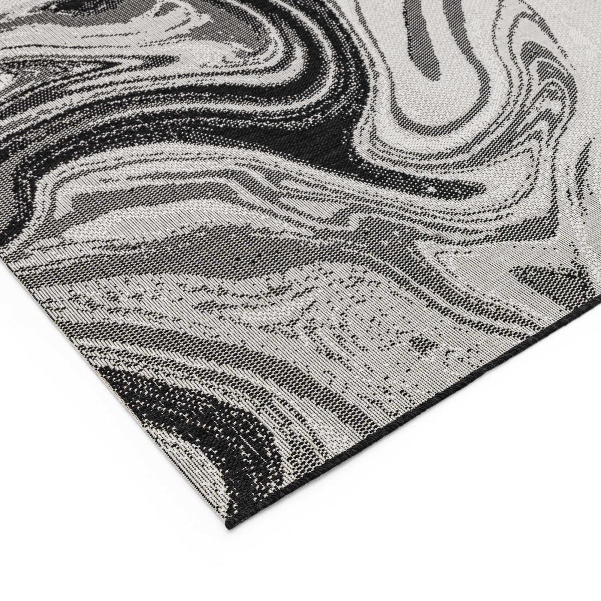 Patio PAT19 Marble Indoor Outdoor Rugs in Black 120x170cm – image 1