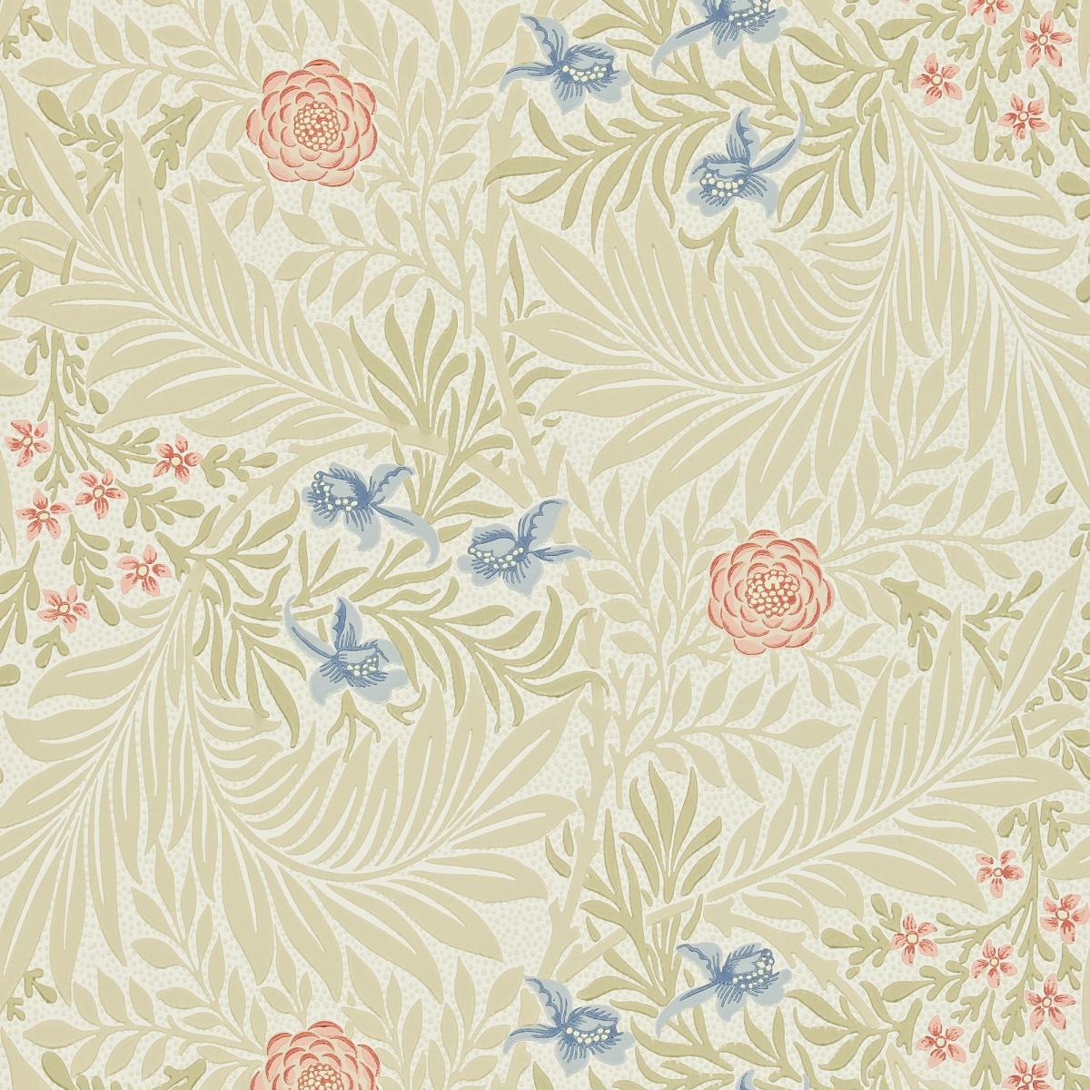 Larkspur Wallpaper 212557 by Morris & Co in Manilla Old Rose Roll – image 4