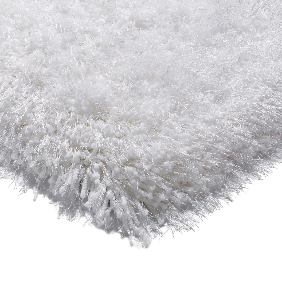 Cascade Shaggy Plain Rugs in Powder White 100x150cm – image 2
