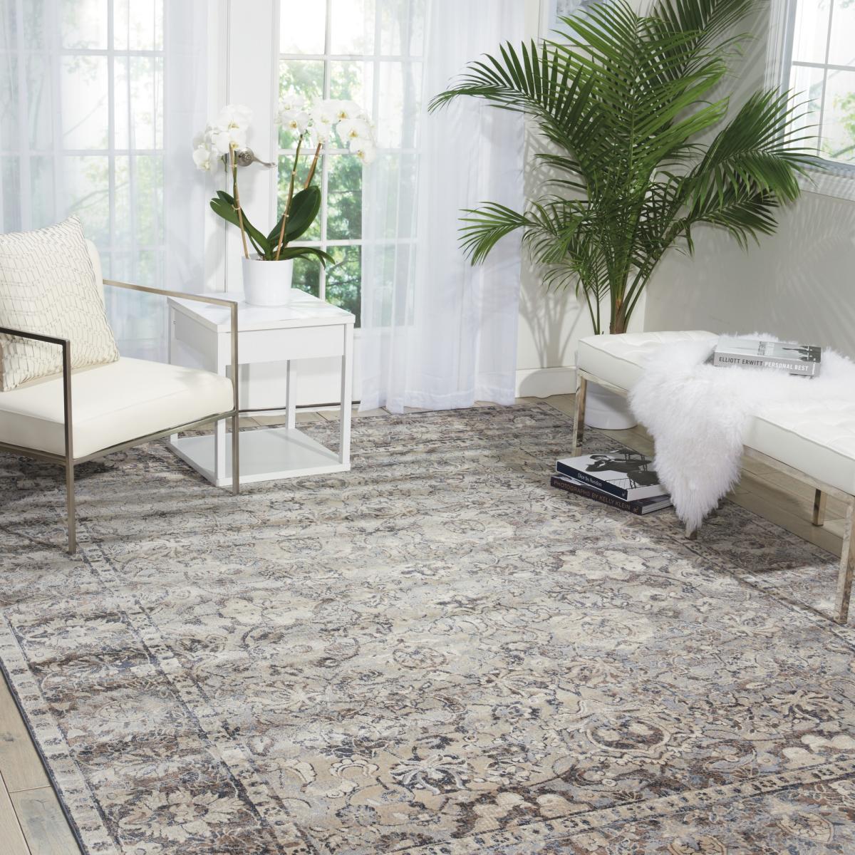 Malta Rugs MAI03 by Kathy Ireland in Slate – image 2