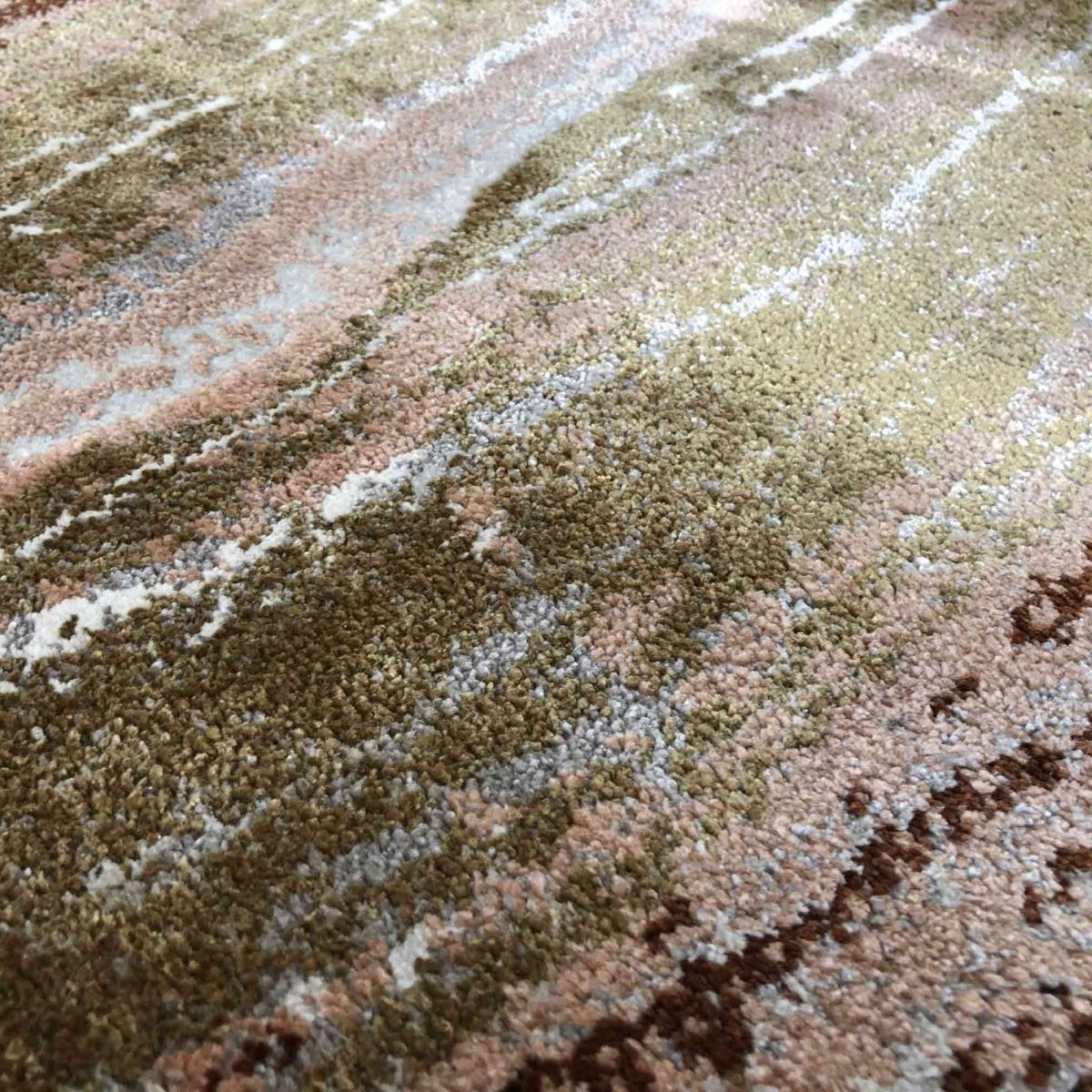 Moda 47124 GC995 Marble Rugs in Pink Gold – image 2