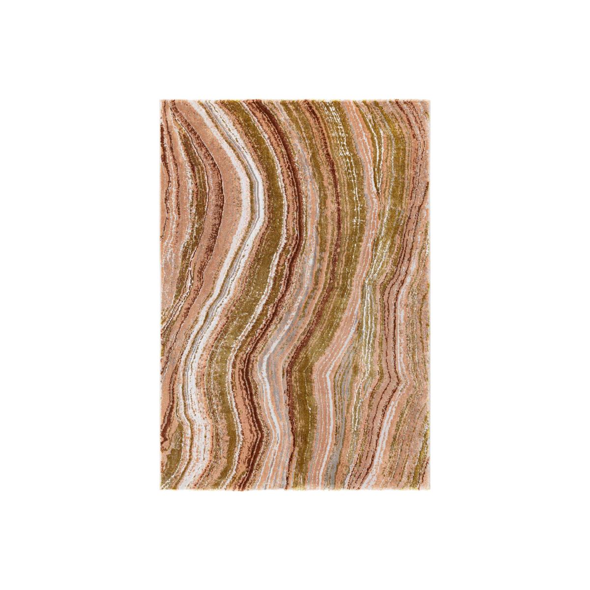 Moda 47124 GC995 Marble Rugs in Pink Gold – image 1