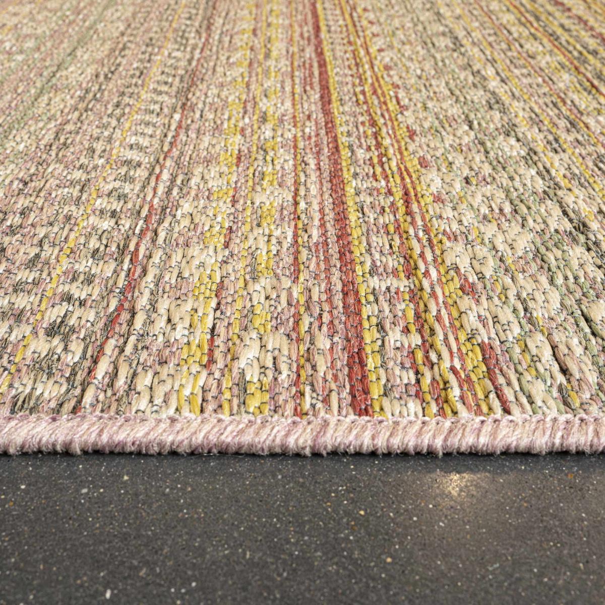 Brighton 98570 9008 Indoor Outdoor Flatweave Rugs in Pink&nbsp;80x150cm – image 3
