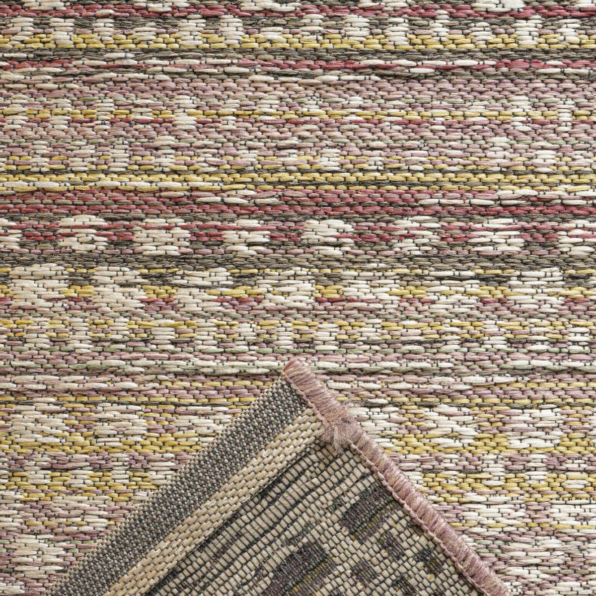 Brighton 98570 9008 Indoor Outdoor Flatweave Rugs in Pink&nbsp;80x150cm – image 4