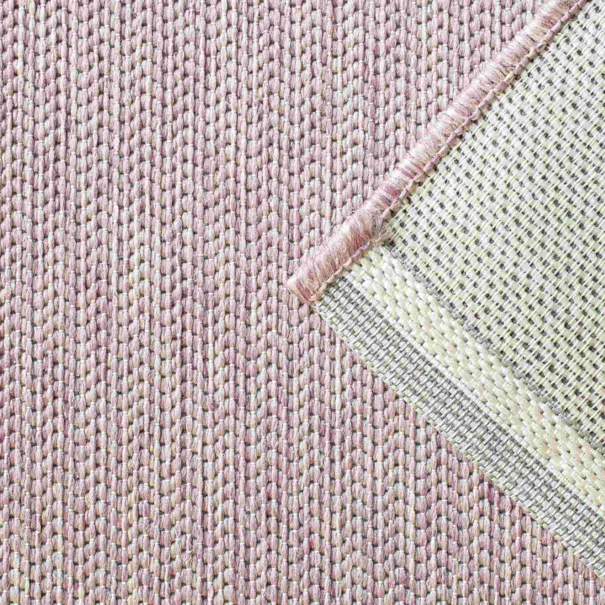 Newquay Flatweave Outdoor Rugs 96027 8016 Coral Pink – image 2