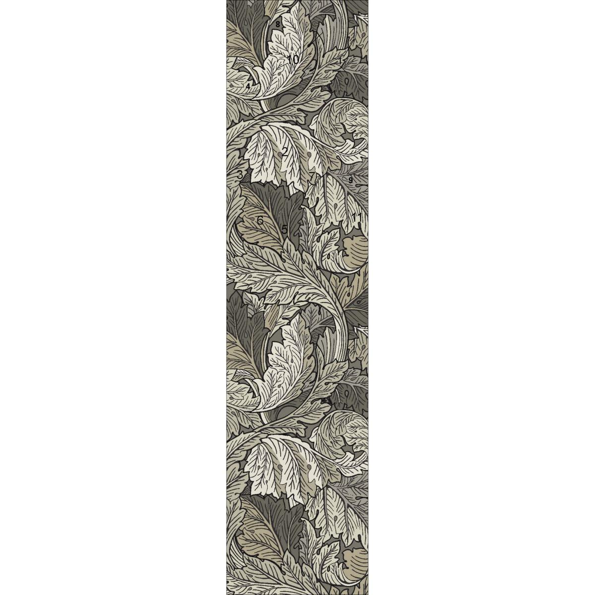 Acanthus Wool Runner Rugs 126904 in Mole By William Morris&nbsp;70x300cm – image 4