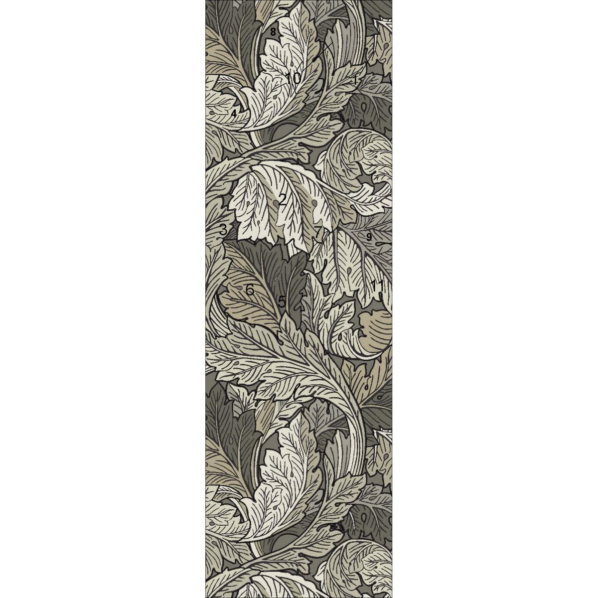 Acanthus Wool Runner Rugs 126904 in Mole By William Morris&nbsp;70x300cm – image 5