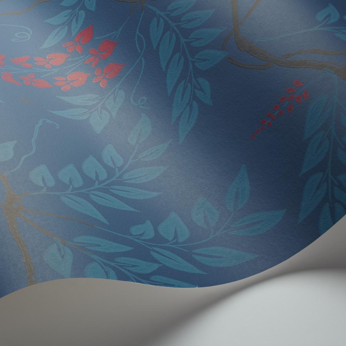 Egerton Wallpaper 100 9042 by Cole & Son in Indigo Blue&nbsp;Roll – image 2