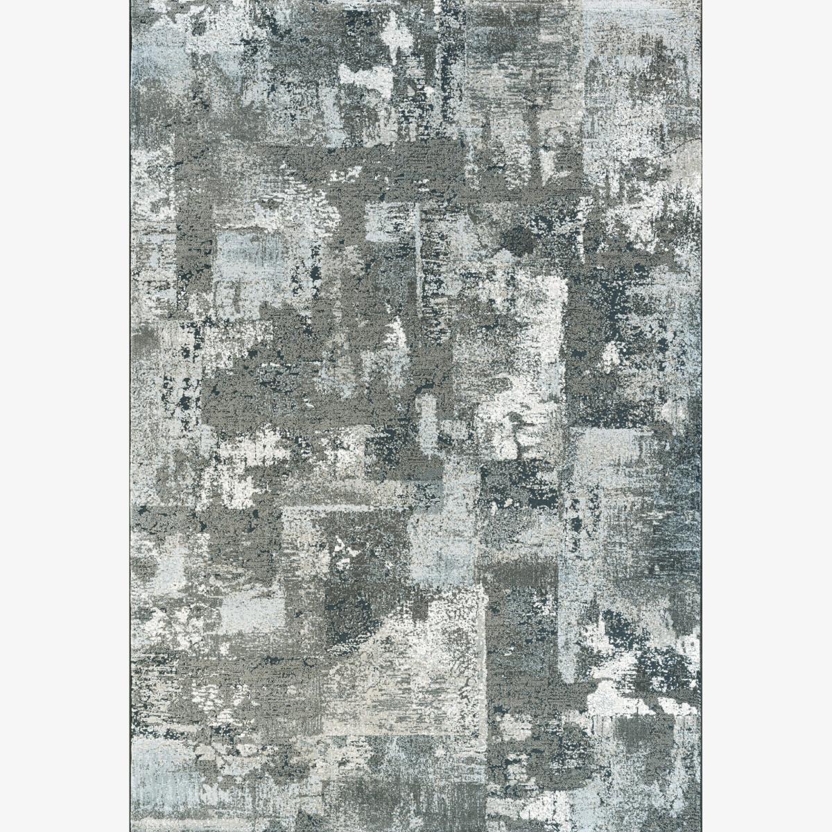 Canyon Abstract Modern Rug 52069 3575 in Silver Grey 200x290cm – image 1