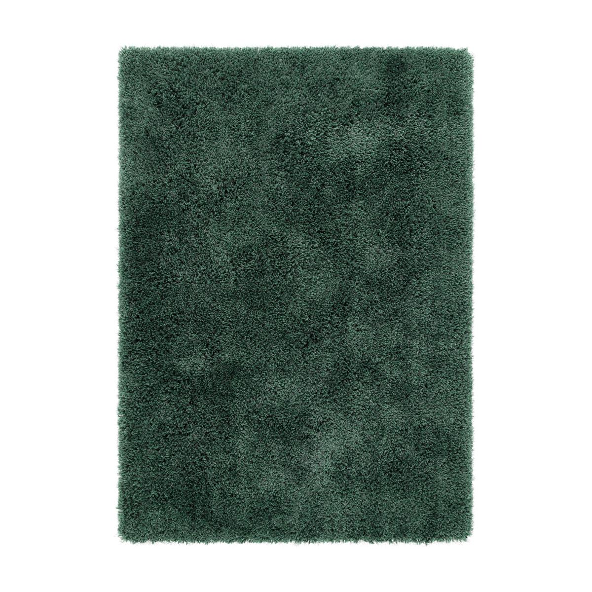 Chicago Shaggy Modern Plain Rugs in Forest Green 90x150cm – image 7