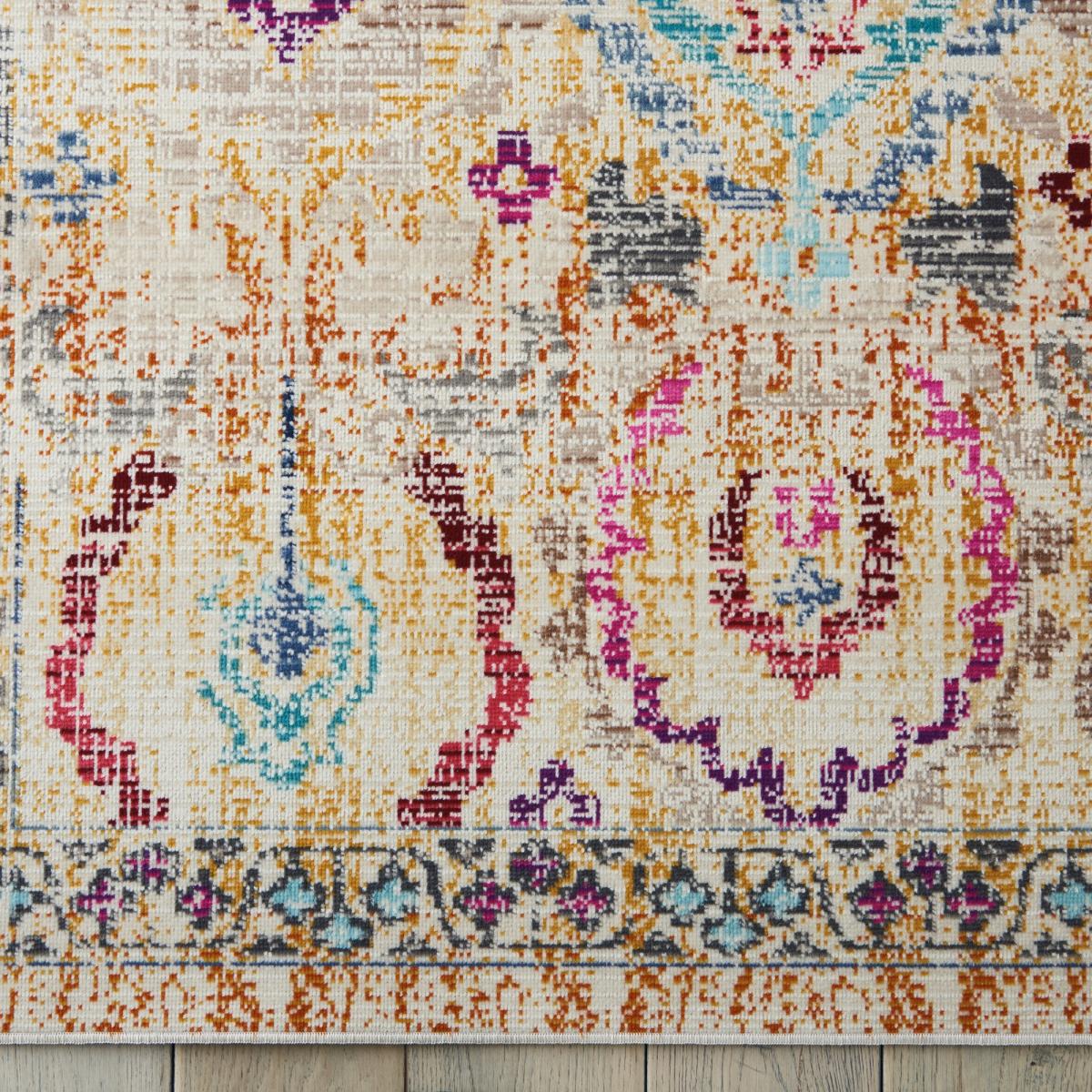 Vintage Kashan Circluar Rugs VKA04 by Nourison in Ivory Multi – image 2