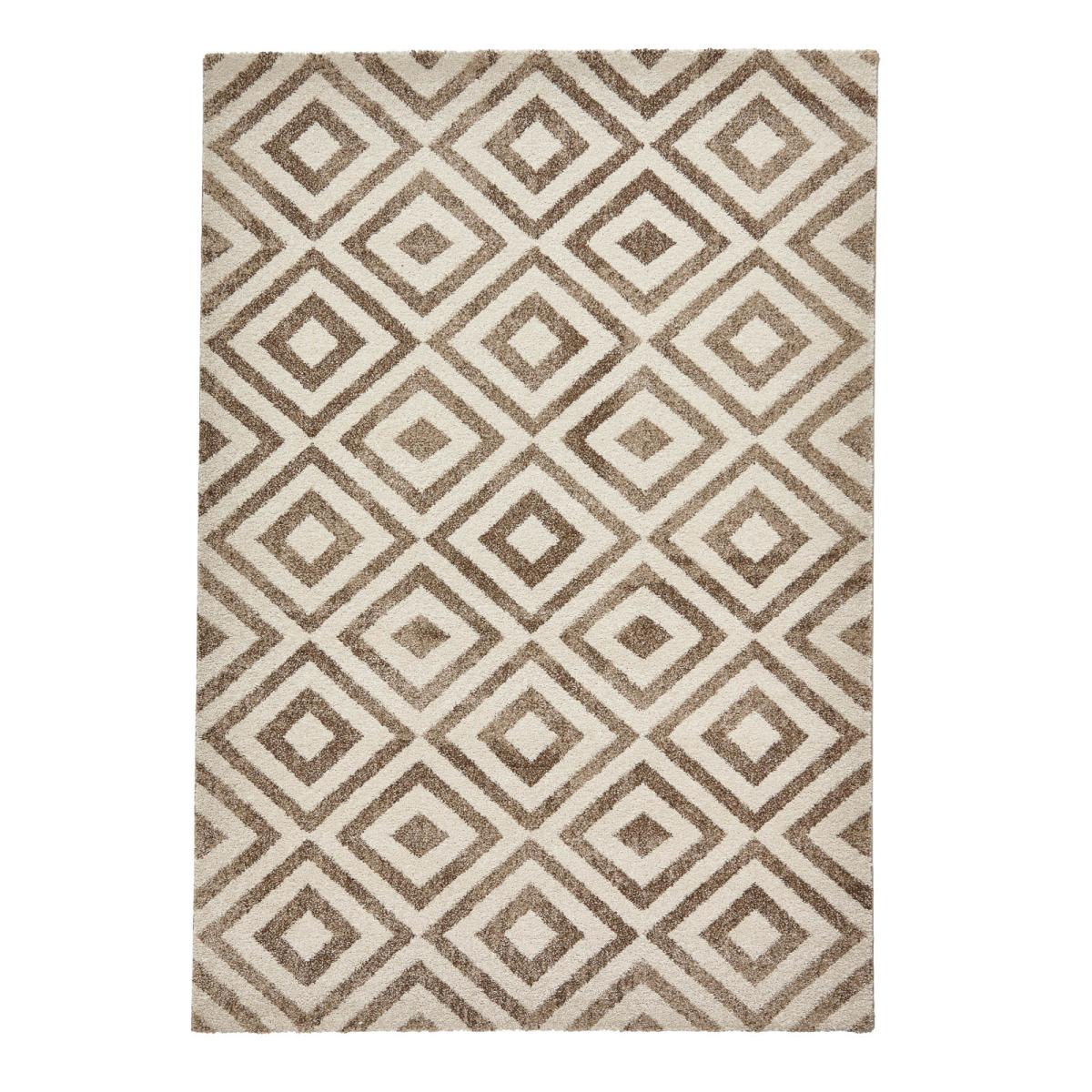 Elegant Geometric Pattern Rugs 4893 in Beige and White 120x170cm – image 3