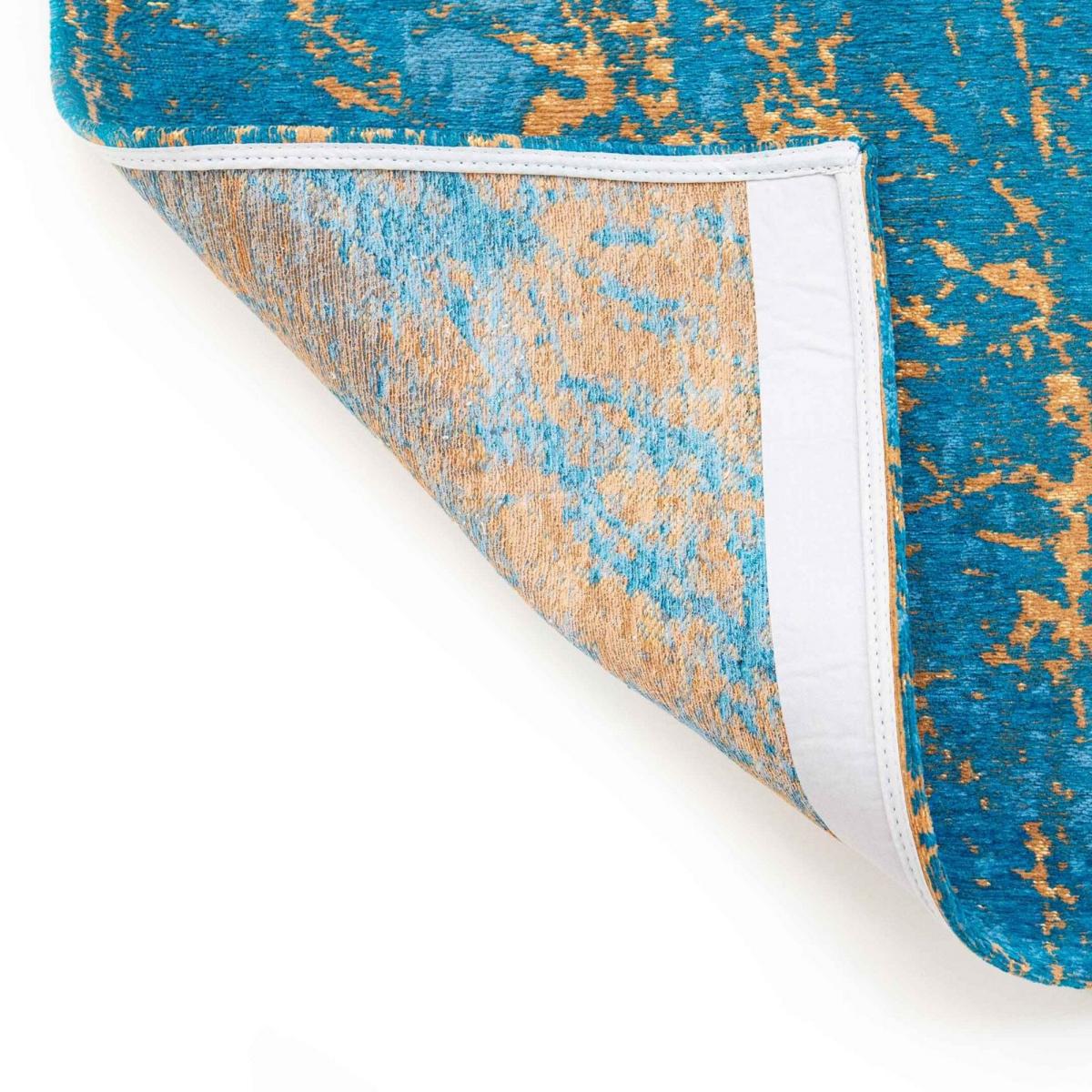Louis De Poortere Modern Abstract Mad Men Stellar Rugs 9218 in Lightning Turquoise 140x200cm – image 3