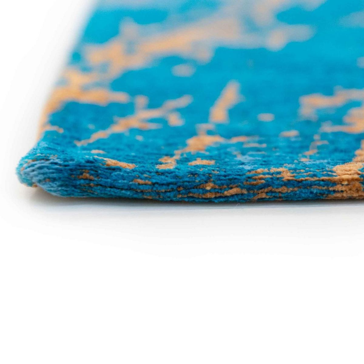 Louis De Poortere Modern Abstract Mad Men Stellar Rugs 9218 in Lightning Turquoise 140x200cm – image 4