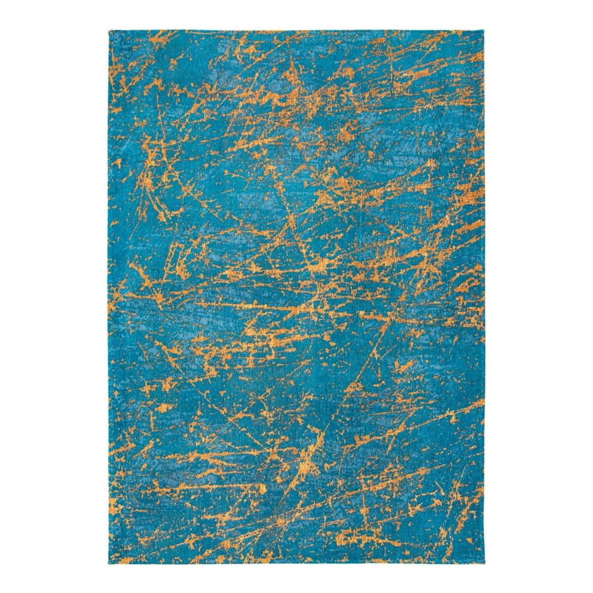 Louis De Poortere Modern Abstract Mad Men Stellar Rugs 9218 in Lightning Turquoise 140x200cm – image 5