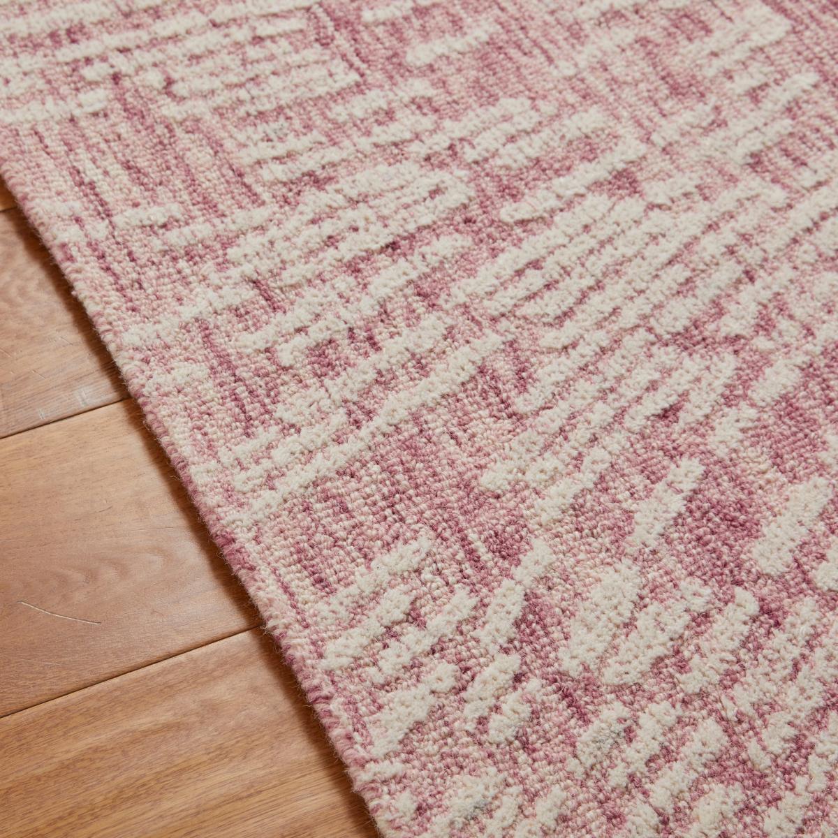 Hampton Burst Contemporary Abstract Rug in Pink Ivory200x285cm – image 2