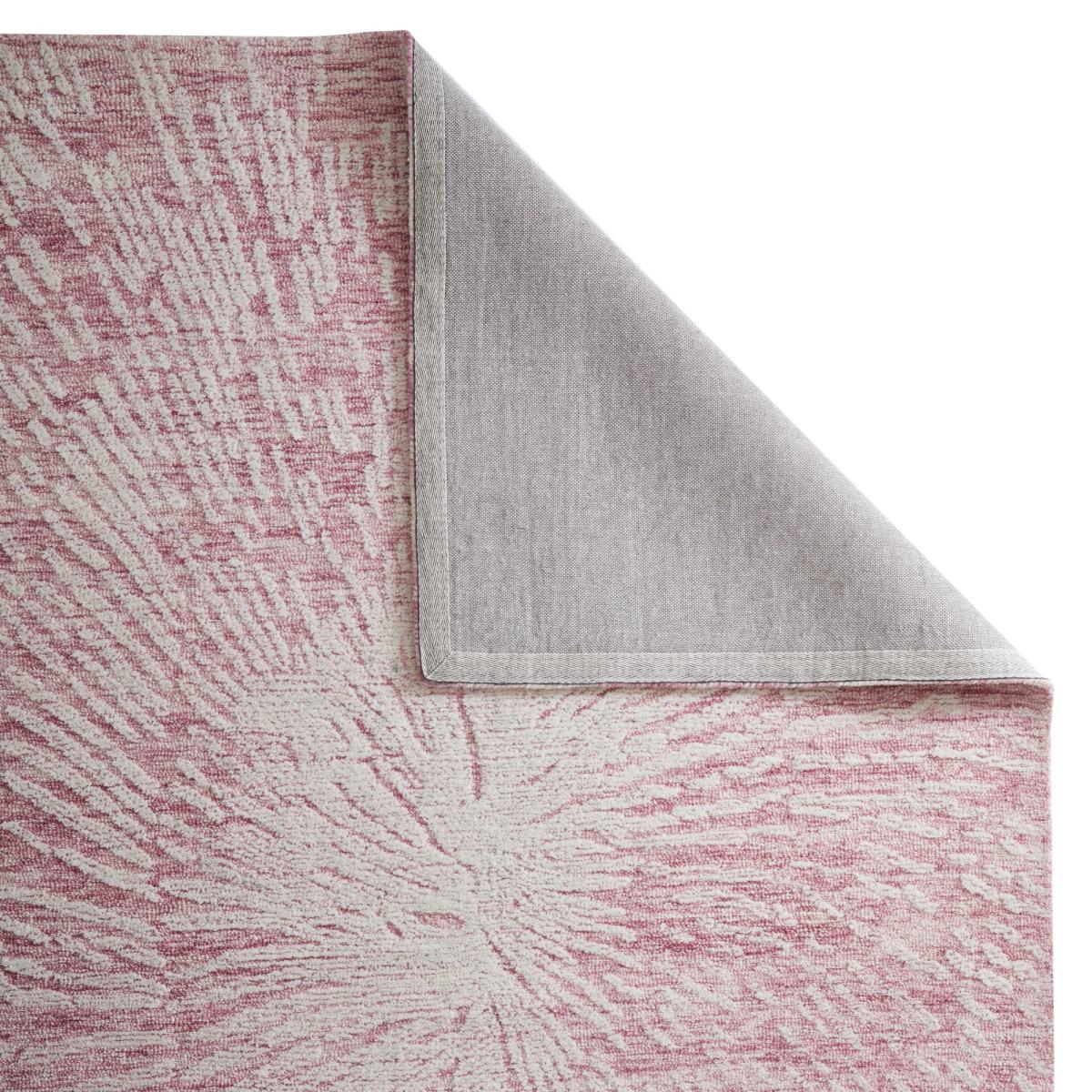 Hampton Burst Contemporary Abstract Rug in Pink Ivory200x285cm – image 4