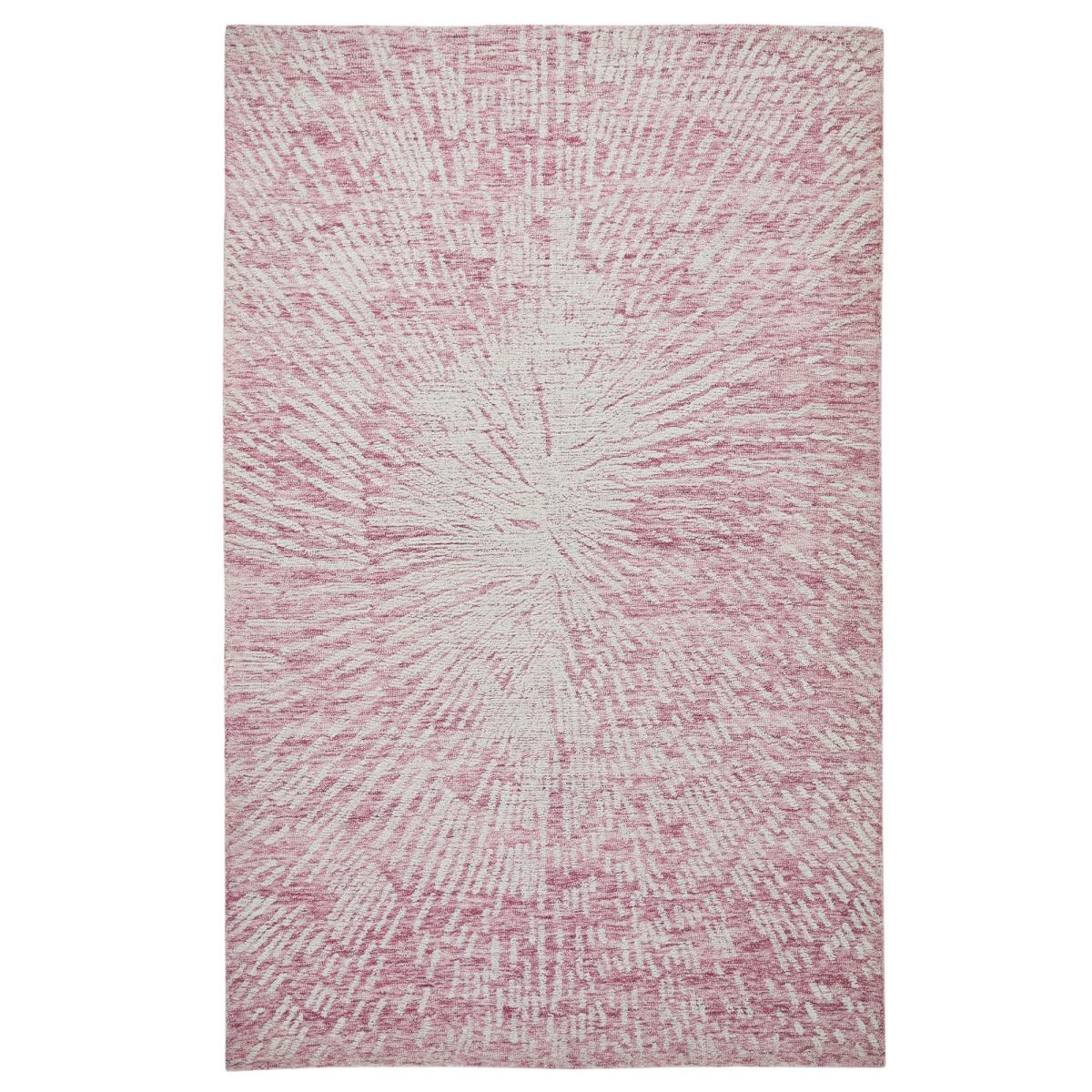 Hampton Burst Contemporary Abstract Rug in Pink Ivory200x285cm – image 5