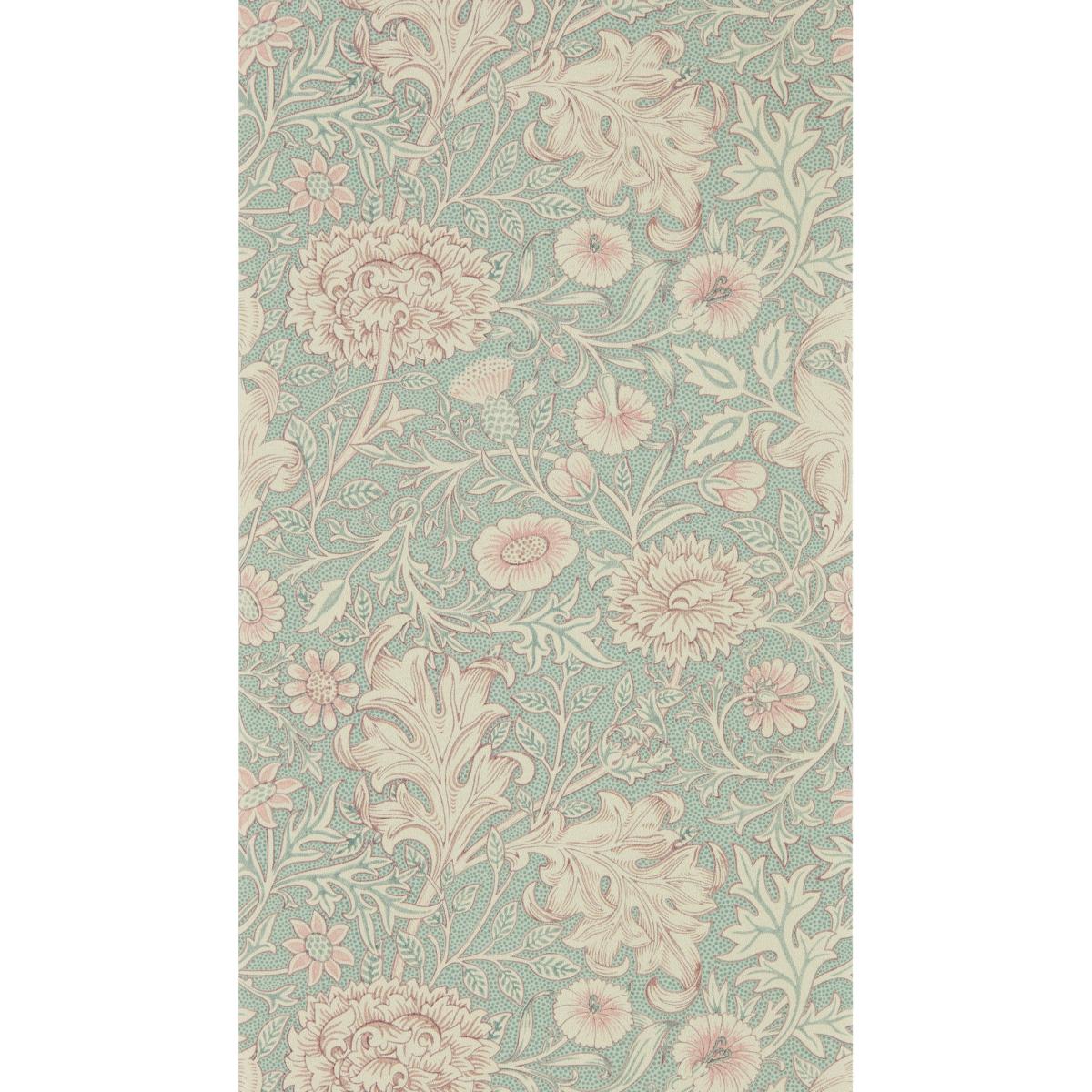 Double Bough Wallpaper 216680 by Morris & Co in Teal Rose&nbsp;Roll – image 2