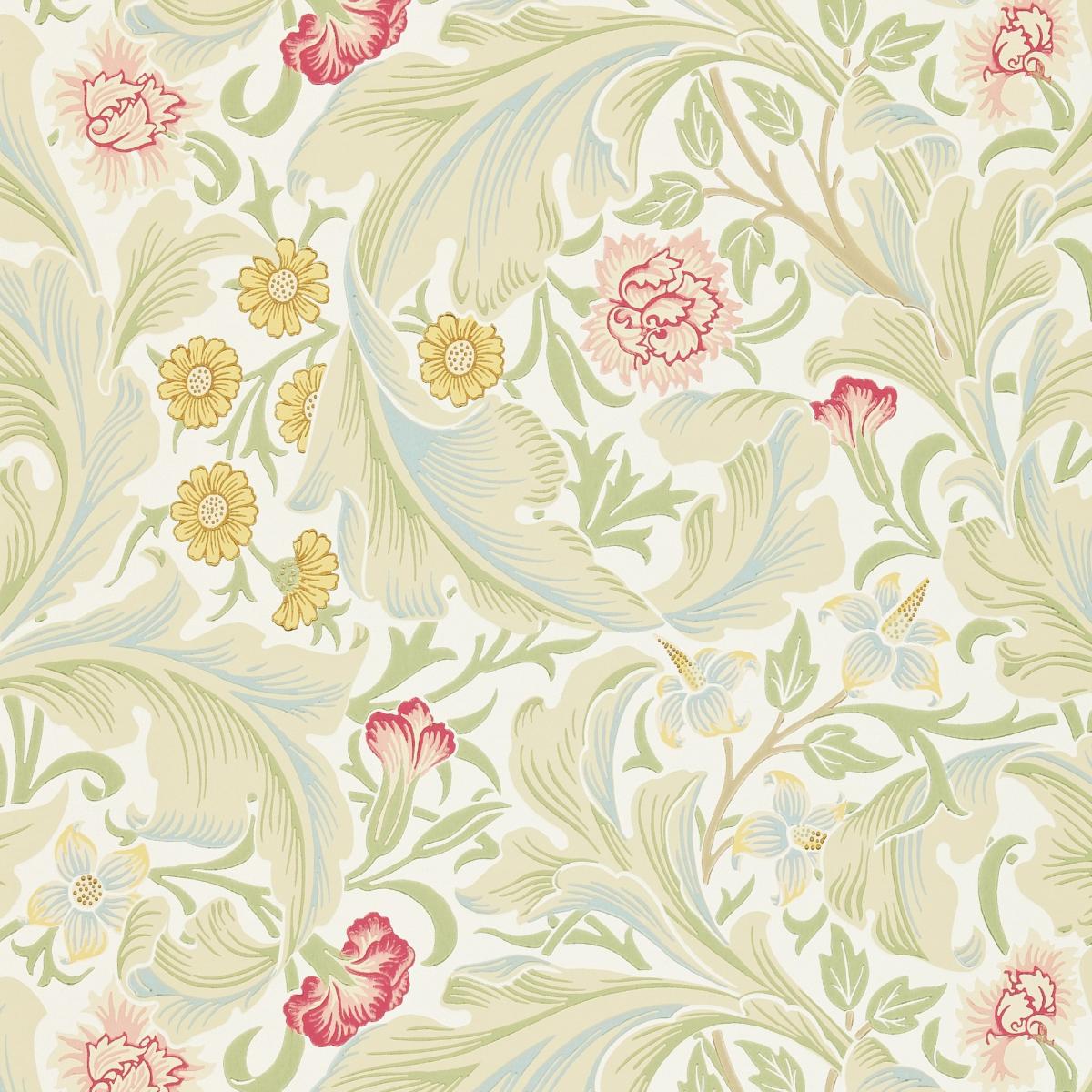 Leicester Wallpaper 212544 by Morris & Co Marble Rose Roll