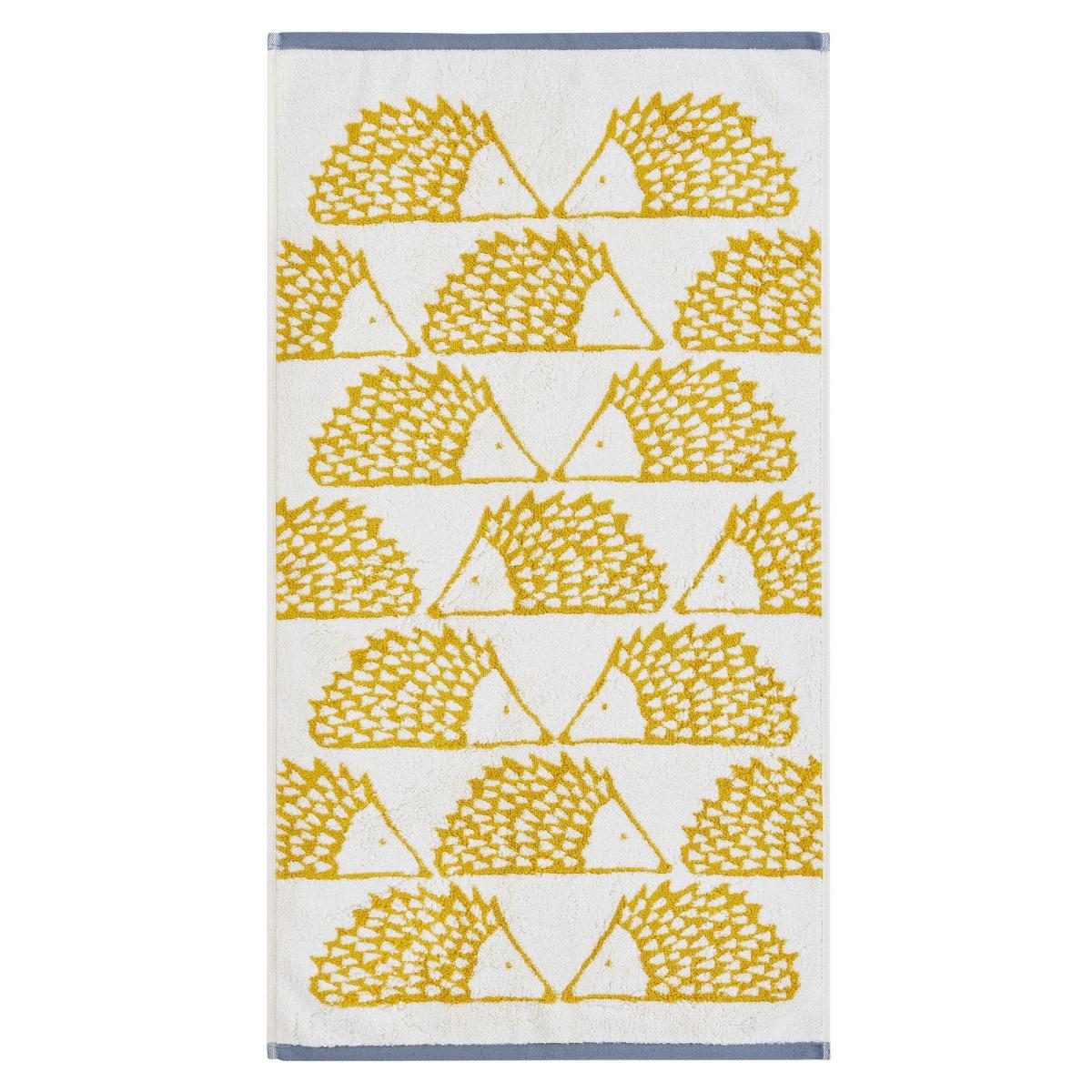 Spike Hedgehog Cotton Bath Towels By Scion in Mustard Yellow 50x90cm – image 5