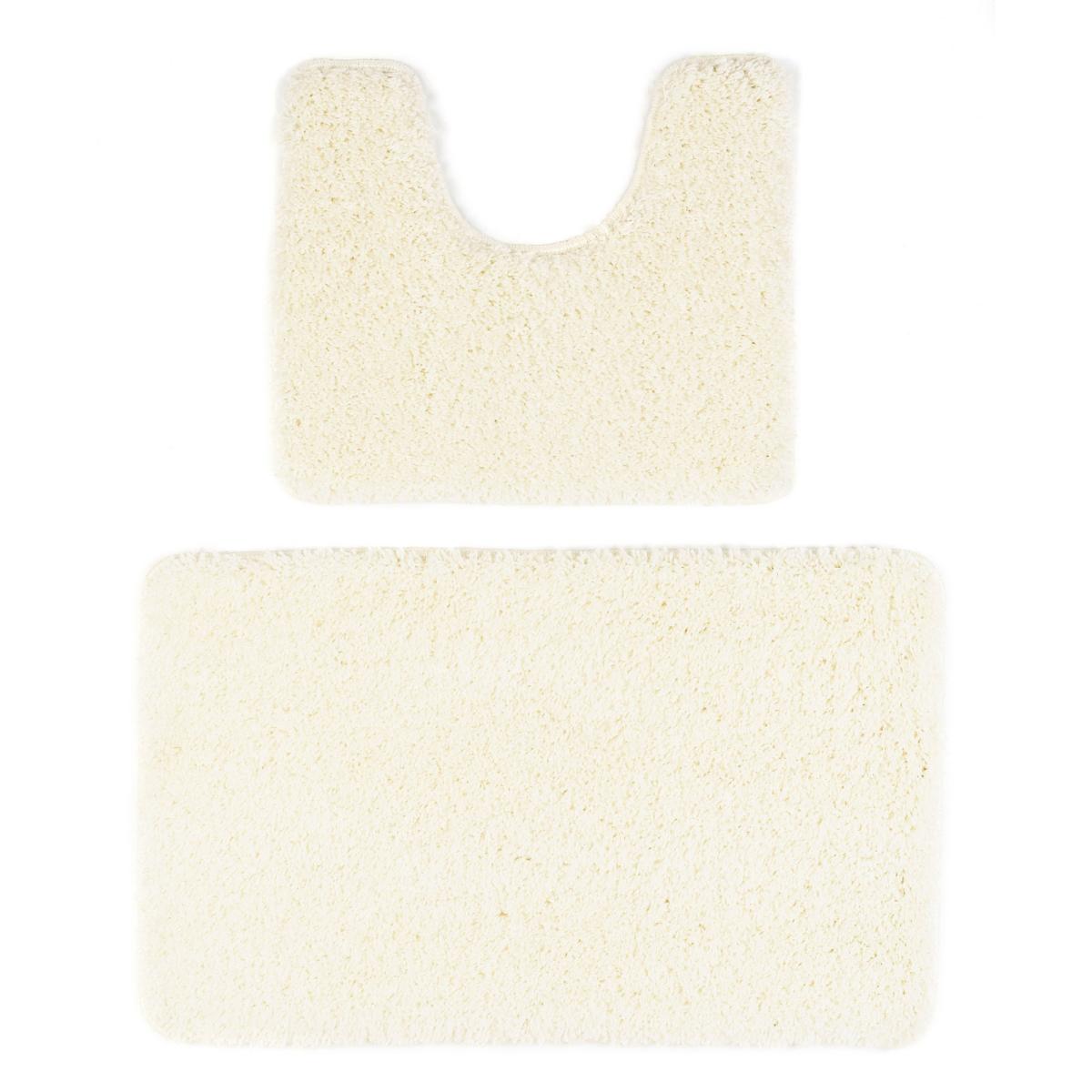Buddy Bath Mat And Toilet Washable Set in Ivory White 50x80cm – image 4
