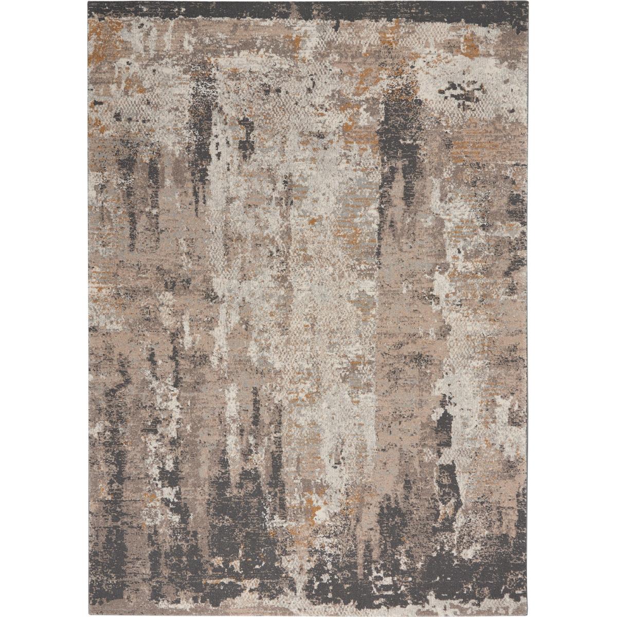Tangra TNR05 Abstract Rug by Nourison in Cream Grey162x223cm – image 5