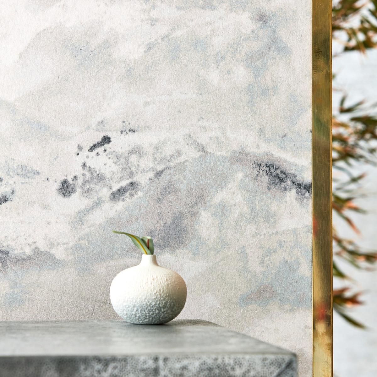 Sansui Wallpaper 312504 by Zoffany in Indigo Wash&nbsp;Roll – image 3
