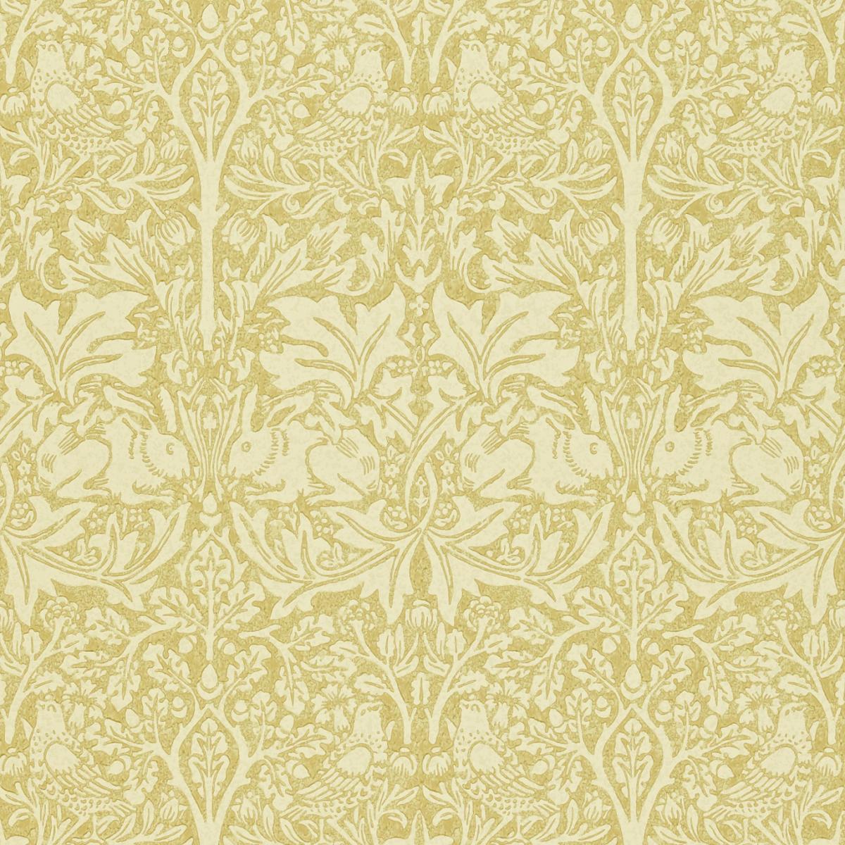 Brer Rabbit Wallpaper 104 by Morris & Co in Manilla Ivory Roll