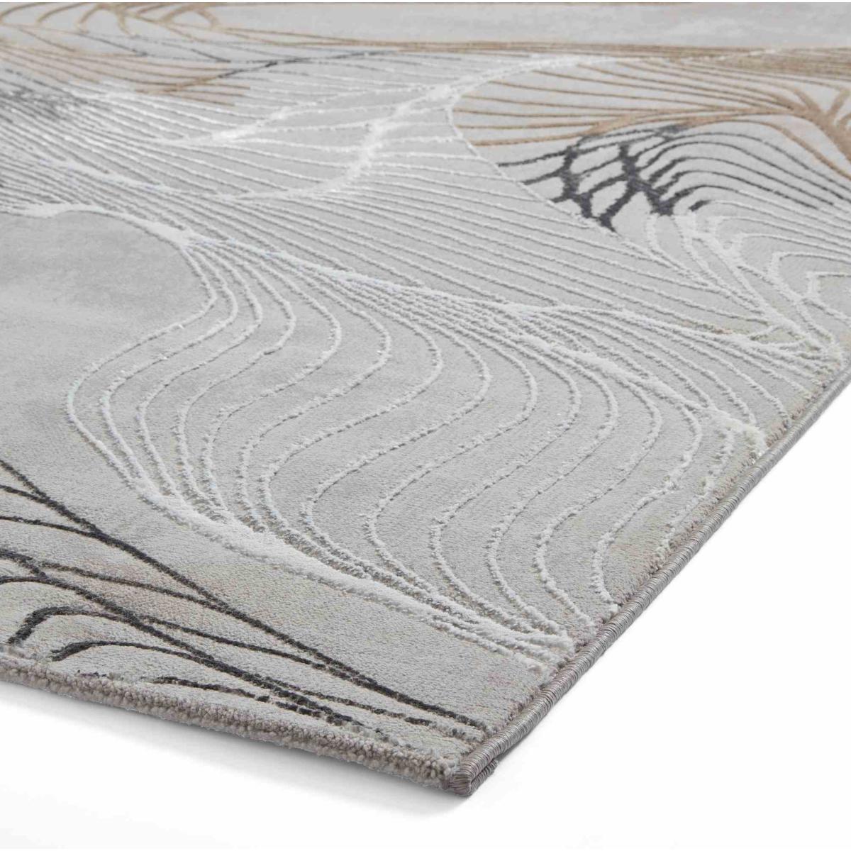 Creation 50054 Abstract Rugs in Grey Ivory White160x230cm – image 3